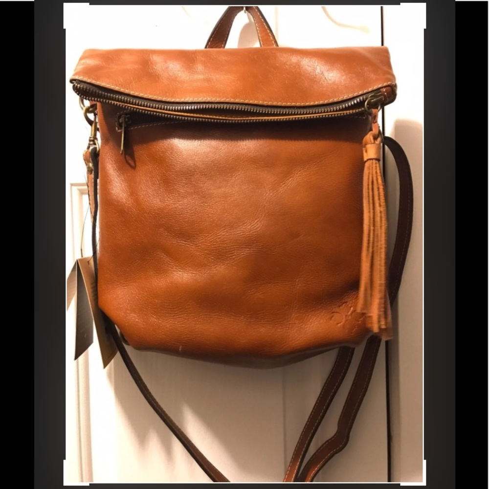 Patricia Nash Brown Leather Backpack
